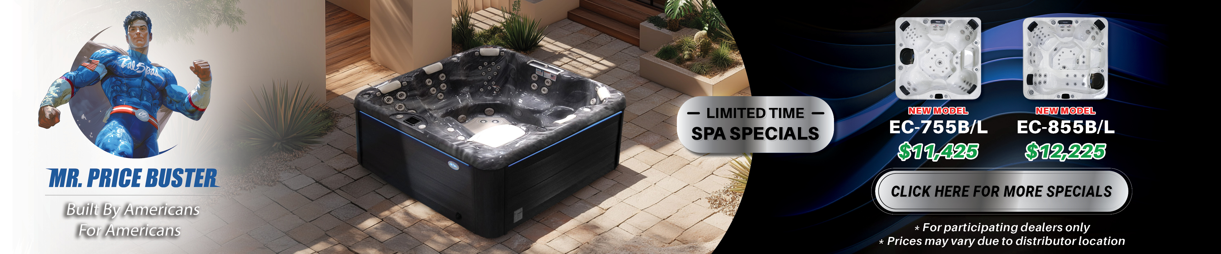 Calspas hot tub being used in a family setting - Mendoza